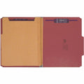 Smead SafeSHIELD 2/5 Tab Cut Letter Recycled Classification Folder, Bright Red, 8 1/2" Width x 11" Length, 10 / Box, SMD14031