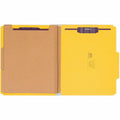 Smead SafeSHIELD 2/5 Tab Cut Letter Recycled Classification Folder, Yellow, 8 1/2" Width x 11" Length, 10 / Box, SMD14034