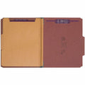Smead SafeSHIELD 2/5 Tab Cut Letter Recycled Classification Folder, Red, 8 1/2" Width x 11" Length, 10 / Box, SMD14075