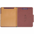 Smead SafeSHIELD 2/5 Tab Cut Letter Recycled Classification Folder, Red, 8 1/2" Width x 11" Length, 10 / Box, SMD14075