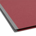 Smead SafeSHIELD 2/5 Tab Cut Letter Recycled Classification Folder, Bright Red, 8 1/2" Width x 11" Length, 10 / Box, SMD14082