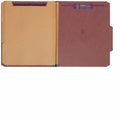 Smead SafeSHIELD 2/5 Tab Cut Letter Recycled Classification Folder, Red, 8 1/2" Width x 11" Length, 10 / Box, SMD14092
