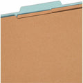 Smead SafeSHIELD 2/5 Tab Cut Letter Recycled Classification Folder, Blue, 8 1/2" Width x 11" Length, 10 / Box, SMD14094