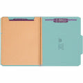Smead SafeSHIELD 2/5 Tab Cut Letter Recycled Classification Folder, Blue, 8 1/2" Width x 11" Length, 10 / Box, SMD14094