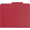 Smead SafeSHIELD 2/5 Tab Cut Letter Recycled Classification Folder, Bright Red, 8 1/2" Width x 11" Length, 10 / Box, SMD14095