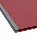Smead SafeSHIELD 2/5 Tab Cut Letter Recycled Classification Folder, Bright Red, 8 1/2" Width x 11" Length, 10 / Box, SMD14095