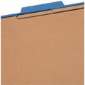Smead SafeSHIELD 2/5 Tab Cut Letter Recycled Classification Folder, Dark Blue, 8 1/2" Width x 11" Length, 10 / Box, SMD14096