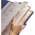 Smead SafeSHIELD 2/5 Tab Cut Letter Recycled Classification Folder, Dark Blue, 8 1/2" Width x 11" Length, 10 / Box, SMD14096