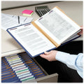 Smead SafeSHIELD 2/5 Tab Cut Letter Recycled Classification Folder, Dark Blue, 8 1/2" Width x 11" Length, 10 / Box, SMD14096