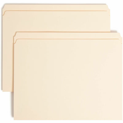 Smead Straight Tab Cut Letter Recycled Fastener Folder, Manila, 8 1/2" Width x 11" Length, 50 / Box, SMD14510