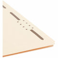 Smead Straight Tab Cut Letter Recycled Fastener Folder, Manila, 8 1/2" Width x 11" Length, 50 / Box, SMD14513
