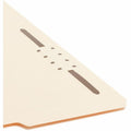 Smead 1/3 Tab Cut Letter Recycled Fastener Folder, Manila, 8 1/2" Width x 11" Length, 50 / Box, SMD14534