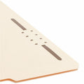 Smead 1/3 Tab Cut Letter Recycled Fastener Folder, Manila, 8 1/2" Width x 11" Length, 50 / Box, SMD14534