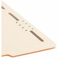 Smead 1/3 Tab Cut Letter Recycled Fastener Folder, Manila, 8 1/2" Width x 11" Length, 50 / Box, SMD14537