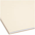 Smead 1/3 Tab Cut Letter Recycled Fastener Folder, Manila, 8 1/2" Width x 11" Length, 50 / Box, SMD14537