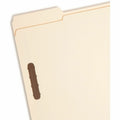 Smead 1/3 Tab Cut Letter Recycled Fastener Folder, Manila, 8 1/2" Width x 11" Length, 50 / Box, SMD14537