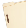 Smead 1/3 Tab Cut Letter Recycled Fastener Folder, Manila, 8 1/2" Width x 11" Length, 50 / Box, SMD14547