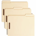 Smead 1/3 Tab Cut Letter Recycled Fastener Folder, Manila, 8 1/2" Width x 11" Length, 50 / Box, SMD14547