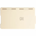 Smead 2/5 Tab Cut Letter Recycled Fastener Folder, Manila, 8 1/2" Width x 11" Length, 50 / Box, SMD14580