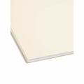 Smead 2/5 Tab Cut Letter Recycled Fastener Folder, Manila, 8 1/2" Width x 11" Length, 50 / Box, SMD14580