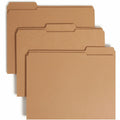 Smead Straight Tab Cut Letter Recycled Fastener Folder, Kraft, 8 1/2" Width x 11" Length, 50 / Box, SMD14834
