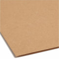 Smead Straight Tab Cut Letter Recycled Fastener Folder, Kraft, 8 1/2" Width x 11" Length, 50 / Box, SMD14834