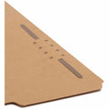 Smead Straight Tab Cut Letter Recycled Fastener Folder, Kraft, 8 1/2" Width x 11" Length, 50 / Box, SMD14834