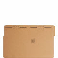 Smead 1/3 Tab Cut Letter Recycled Fastener Folder, Kraft, 8 1/2" Width x 11" Length, 50 / Box, SMD14837