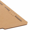 Smead 1/3 Tab Cut Letter Recycled Fastener Folder, Kraft, 8 1/2" Width x 11" Length, 50 / Box, SMD14837