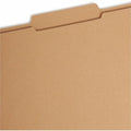 Smead 2/5 Tab Cut Letter Recycled Fastener Folder, Kraft, 8 1/2" Width x 11" Length, 50 / Box, SMD14880