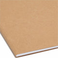 Smead 2/5 Tab Cut Letter Recycled Fastener Folder, Kraft, 8 1/2" Width x 11" Length, 50 / Box, SMD14880