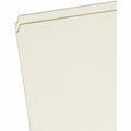 Smead Straight Tab Cut Letter Recycled Fastener Folder, Gray/Green, 8 1/2" Width x 11" Length, 25 / Box, SMD14910