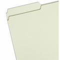 Smead 1/3 Tab Cut Letter Recycled Fastener Folder, Green, 8 1/2" Width x 11" Length, 25 / Box, SMD14944