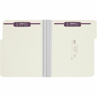 Smead 1/3 Tab Cut Letter Recycled Fastener Folder, Green, 8 1/2" Width x 11" Length, 25 / Box, SMD14944