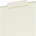 Smead 2/5 Tab Cut Letter Recycled Fastener Folder, Green, 8 1/2" Width x 11" Length, 25 / Box, SMD14980