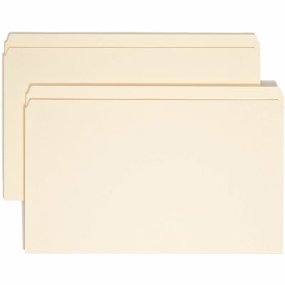 Smead Straight Tab Cut Legal Recycled Top Tab File Folder, Manila, 8 1/2" Width x 14" Length, 100 / Box, SMD15300