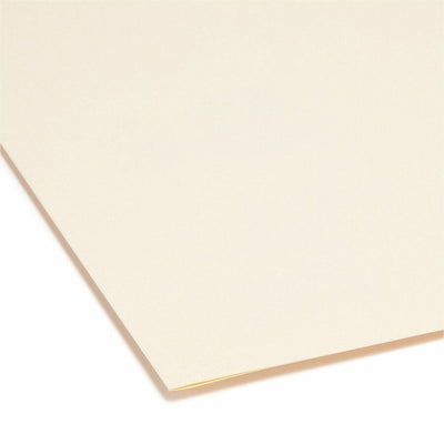 Smead 1/3 Tab Cut Legal Recycled Top Tab File Folder, Manila, 8 1/2" Width x 14" Length, 100 / Box, SMD15334