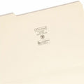 Smead 1/3 Tab Cut Legal Recycled Top Tab File Folder, Manila, 8 1/2" Width x 14" Length, 100 / Box, SMD15335