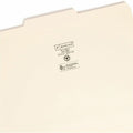 Smead 1/3 Tab Cut Legal Recycled Top Tab File Folder, Manila, 8 1/2" Width x 14" Length, 100 / Box, SMD15336