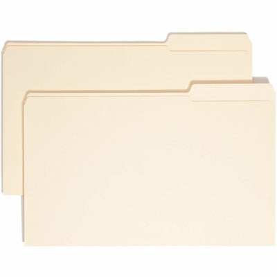 Smead 1/3 Tab Cut Legal Recycled Top Tab File Folder, Manila, 8 1/2" Width x 14" Length, 100 / Box, SMD15337