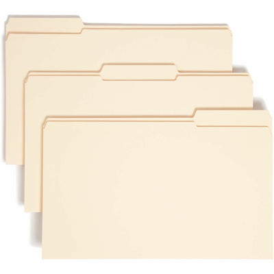 Smead 1/3 Tab Cut Legal Recycled Expanding File, Manila, 8 1/2" Width x 14" Length, 50 / Box, SMD15405