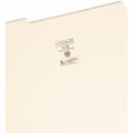 Smead 1/3 Tab Cut Legal Recycled Top Tab File Folder, Manila, 8 1/2" Width x 14" Length, 100 / Box, SMD15434