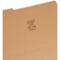 Smead 1/3 Tab Cut Legal Recycled Top Tab File Folder, Kraft, 8 1/2" Width x 14" Length, 100 / Box, SMD15734