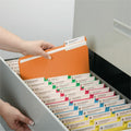 Smead Colored 1/3 Tab Cut Legal Recycled Top Tab File Folder, Yellow, 8 1/2" Width x 14" Length, 100 / Box, SMD16943