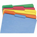 Smead Colored 1/3 Tab Cut Legal Recycled Top Tab File Folder, Yellow, 8 1/2" Width x 14" Length, 100 / Box, SMD16943
