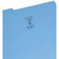 Smead Colored 1/3 Tab Cut Legal Recycled Top Tab File Folder, Blue, 8 1/2" Width x 14" Length, 100 / Box, SMD17034
