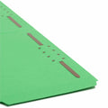 Smead Colored 1/3 Tab Cut Legal Recycled Fastener Folder, Green, 8 1/2" Width x 14" Length, 50 / Box, SMD17140