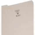 Smead Colored 1/3 Tab Cut Legal Recycled Top Tab File Folder, Gray, 8 1/2" Width x 14" Length, 100 / Box, SMD17334
