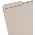 Smead Colored 1/3 Tab Cut Legal Recycled Top Tab File Folder, Gray, 8 1/2" Width x 14" Length, 100 / Box, SMD17334