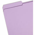 Smead Colored 1/3 Tab Cut Legal Recycled Top Tab File Folder, Lavender, 8 1/2" Width x 14" Length, 100 / Box, SMD17434